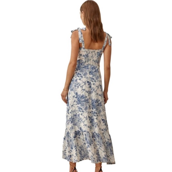 Reformation Nikita Olympia Floral Midi Dress, Size 4 - Picture 4 of 10